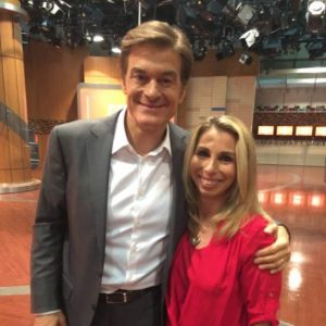 Dr. Oz & Stacey Chillemi after taping a segment