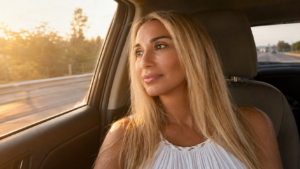 Stacey Chillemi award-winning podcast host sharing the story of fifteen years without driving and the prison nobody could see